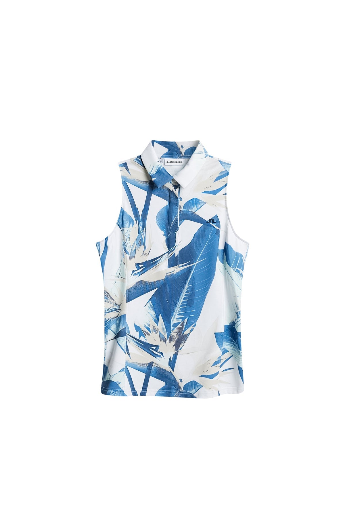 Dena Print Sleeveless Polo / Paradise Skylight M
