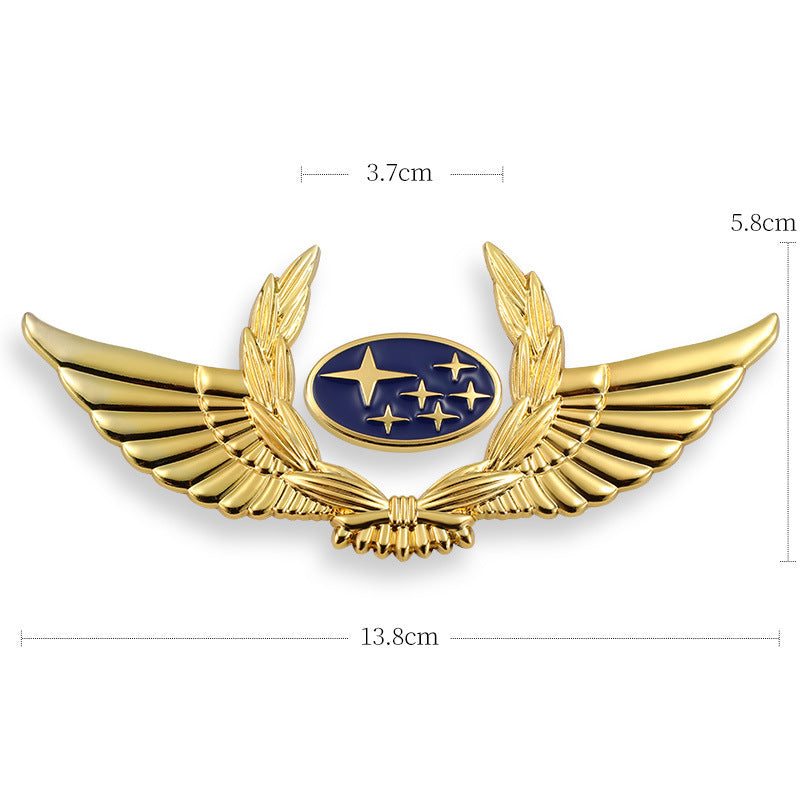 Autocollants de carrosserie 3D dorés pour voiture pour masquer les rayures, autocollants décoratifs, ailes, étiquette latérale, autocollants de logo de voiture