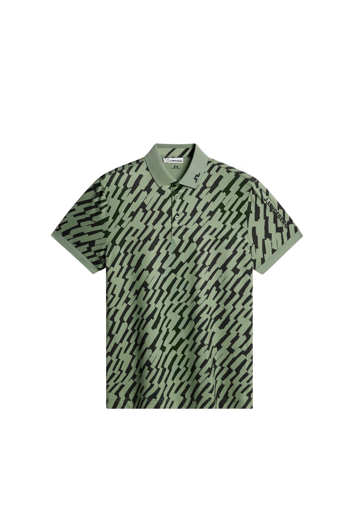 Tour Tech Print Polo / Oak Green M