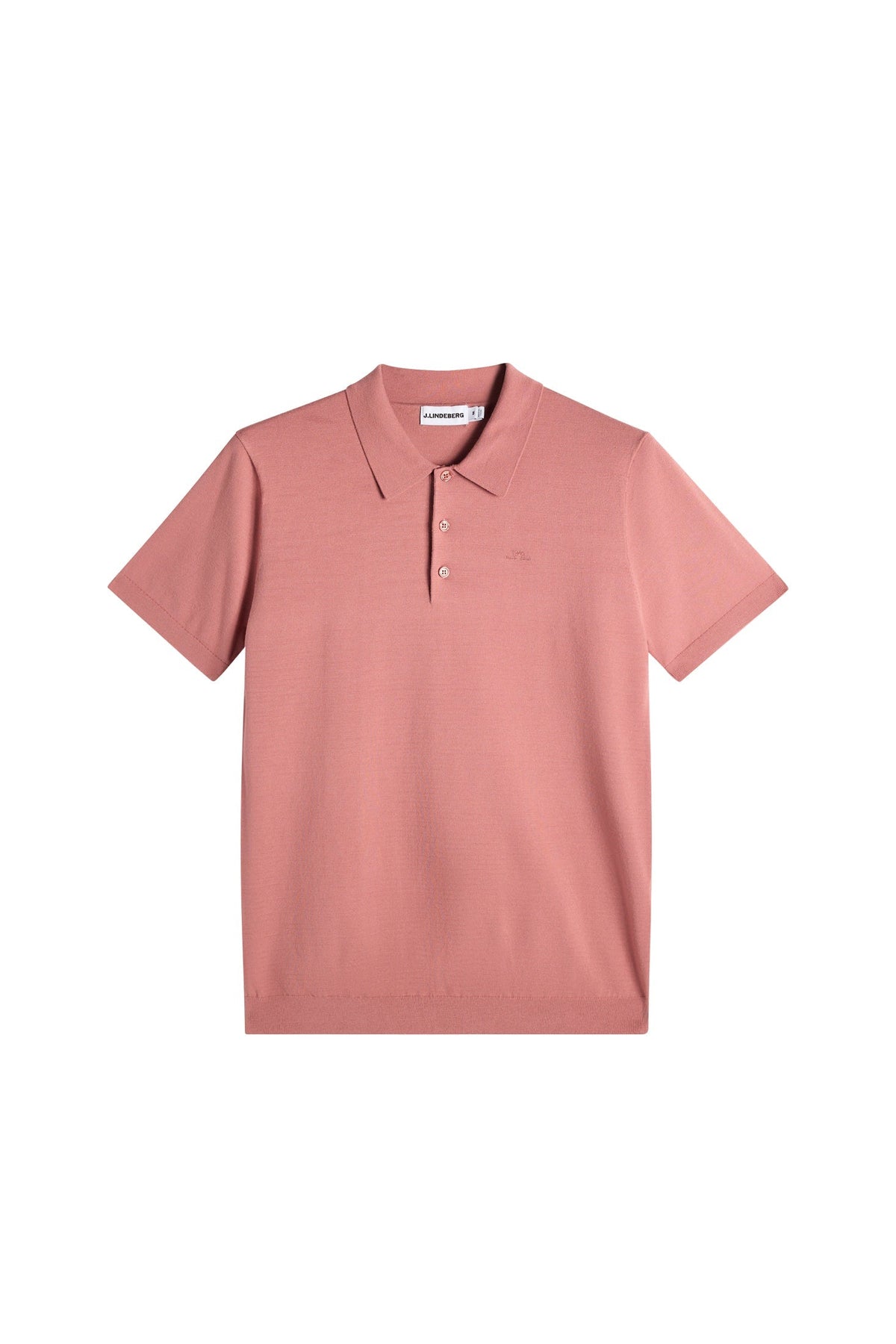 Ridge Knitted Polo / Withered Rose
