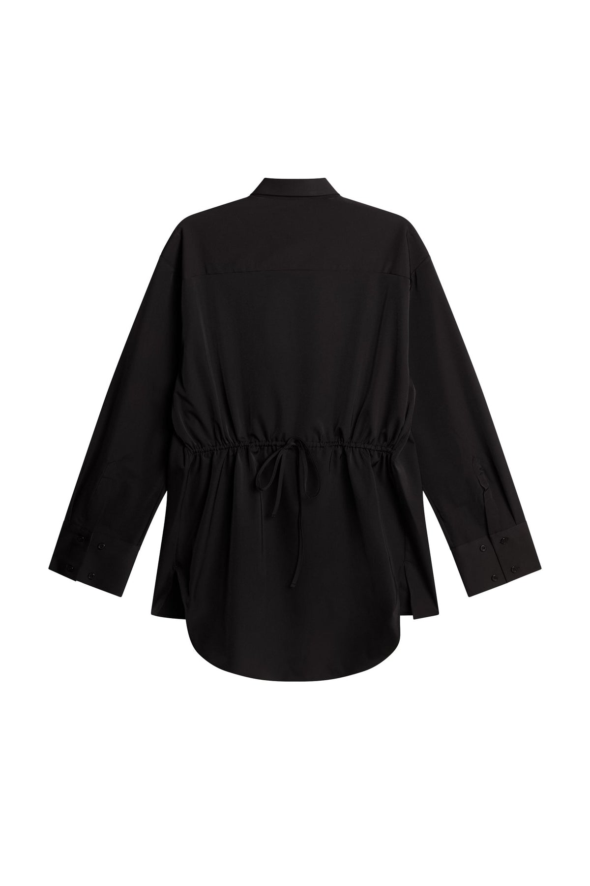 Willow Tech Drape Shirt / Black