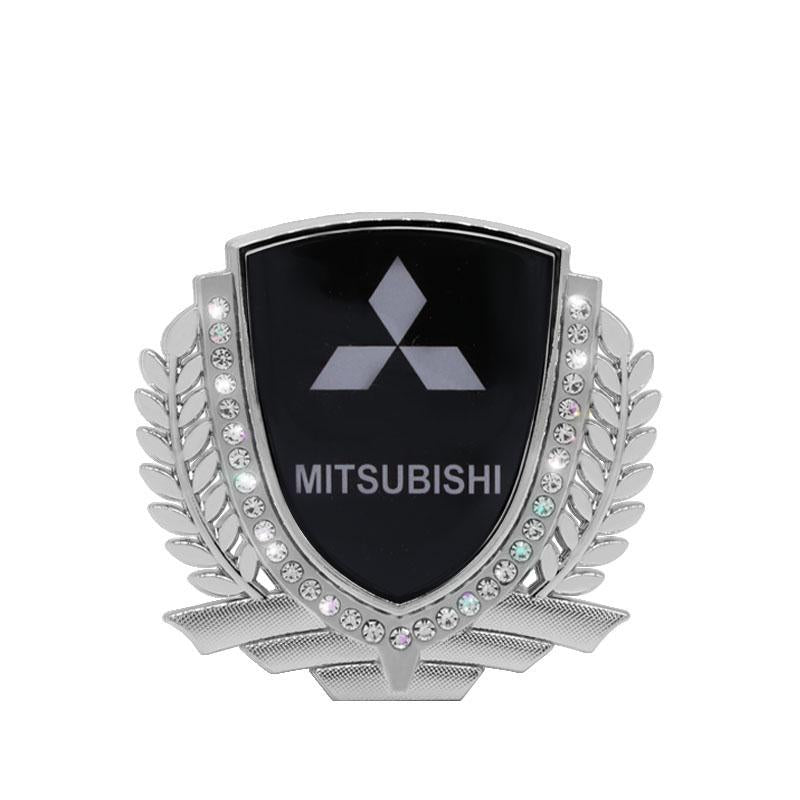 Vente Flash 🎉50% de Réduction🎉Autocollant de Voiture Créatif en Métal avec Diamant et Épi de Blé 3D
