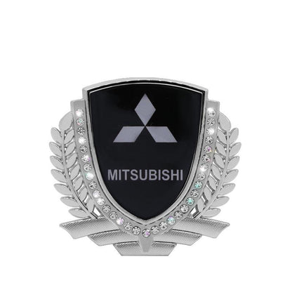 Vente Flash 🎉50% de Réduction🎉Autocollant de Voiture Créatif en Métal avec Diamant et Épi de Blé 3D