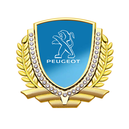 Vente Flash 🎉50% de Réduction🎉Autocollant de Voiture Créatif en Métal avec Diamant et Épi de Blé 3D