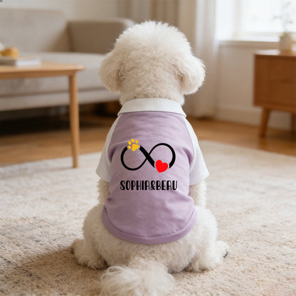 Personalisiertes Color-Block Haustier-T-Shirt zum Muttertag | inCloth42