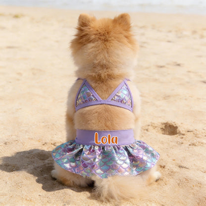 Ensemble maillot de bain bikini personnalisé pour animaux de compagnie | inCloth43