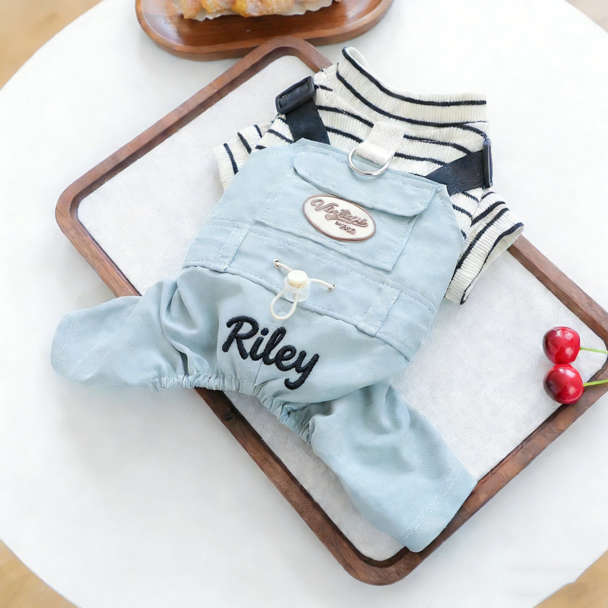Personalisierter bestickter Haustier-Jumpsuit mit Namen | inCloth21