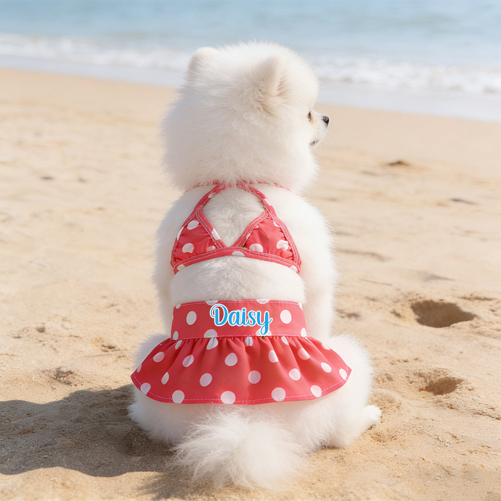 Ensemble maillot de bain bikini personnalisé pour animaux de compagnie | inCloth43
