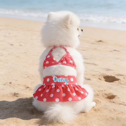Ensemble maillot de bain bikini personnalisé pour animaux de compagnie | inCloth43