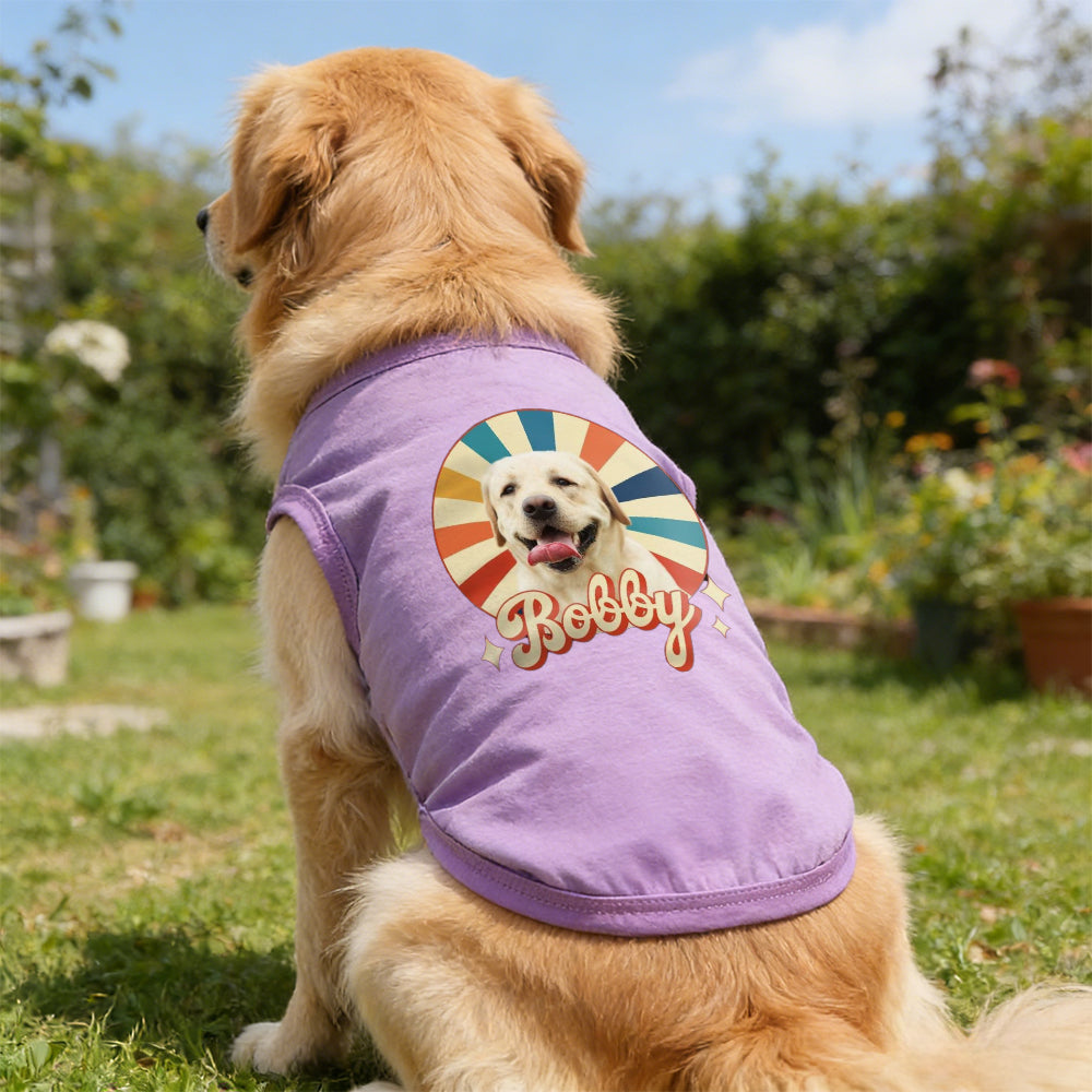 Personalized Funny Face Photo Pet Shirt | inCloth66