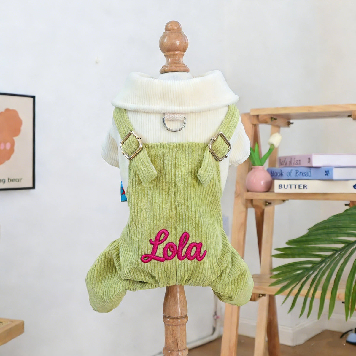 Personalisierter bestickter Haustier-Jumpsuit mit Namen | inCloth21