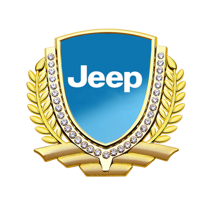 Vente Flash 🎉50% de Réduction🎉Autocollant de Voiture Créatif en Métal avec Diamant et Épi de Blé 3D