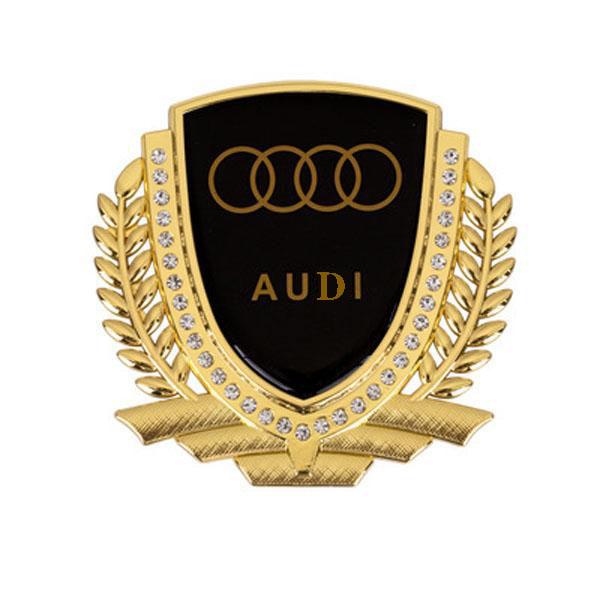 Vente Flash 🎉50% de Réduction🎉Autocollant de Voiture Créatif en Métal avec Diamant et Épi de Blé 3D