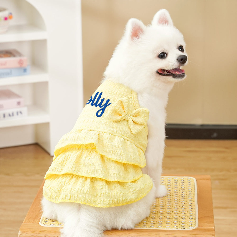 Personalized Embroidered Name Pet Color Princess Dress | inCloth41