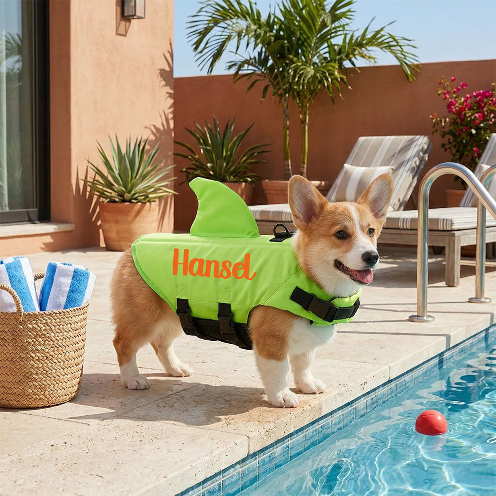 Gilet de sauvetage personnalisé pour animaux de compagnie « Requin » | inCloth56