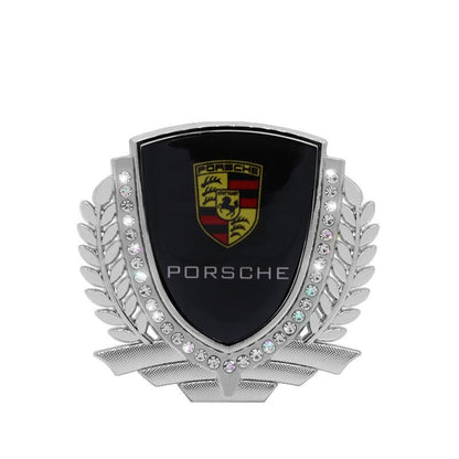 Vente Flash 🎉50% de Réduction🎉Autocollant de Voiture Créatif en Métal avec Diamant et Épi de Blé 3D