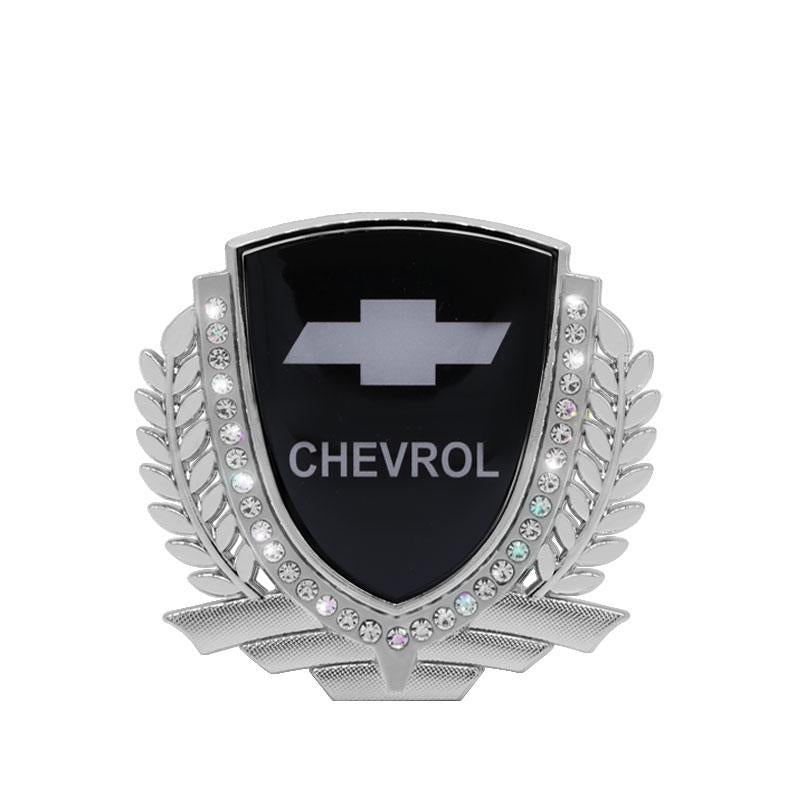 Vente Flash 🎉50% de Réduction🎉Autocollant de Voiture Créatif en Métal avec Diamant et Épi de Blé 3D