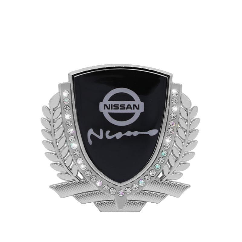 Vente Flash 🎉50% de Réduction🎉Autocollant de Voiture Créatif en Métal avec Diamant et Épi de Blé 3D