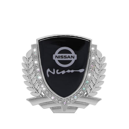 Vente Flash 🎉50% de Réduction🎉Autocollant de Voiture Créatif en Métal avec Diamant et Épi de Blé 3D