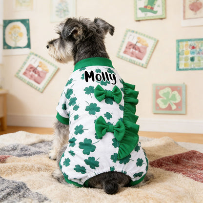 Personalized Pet Lucky St. Patrick's Day Jumpsuit | inCloth10