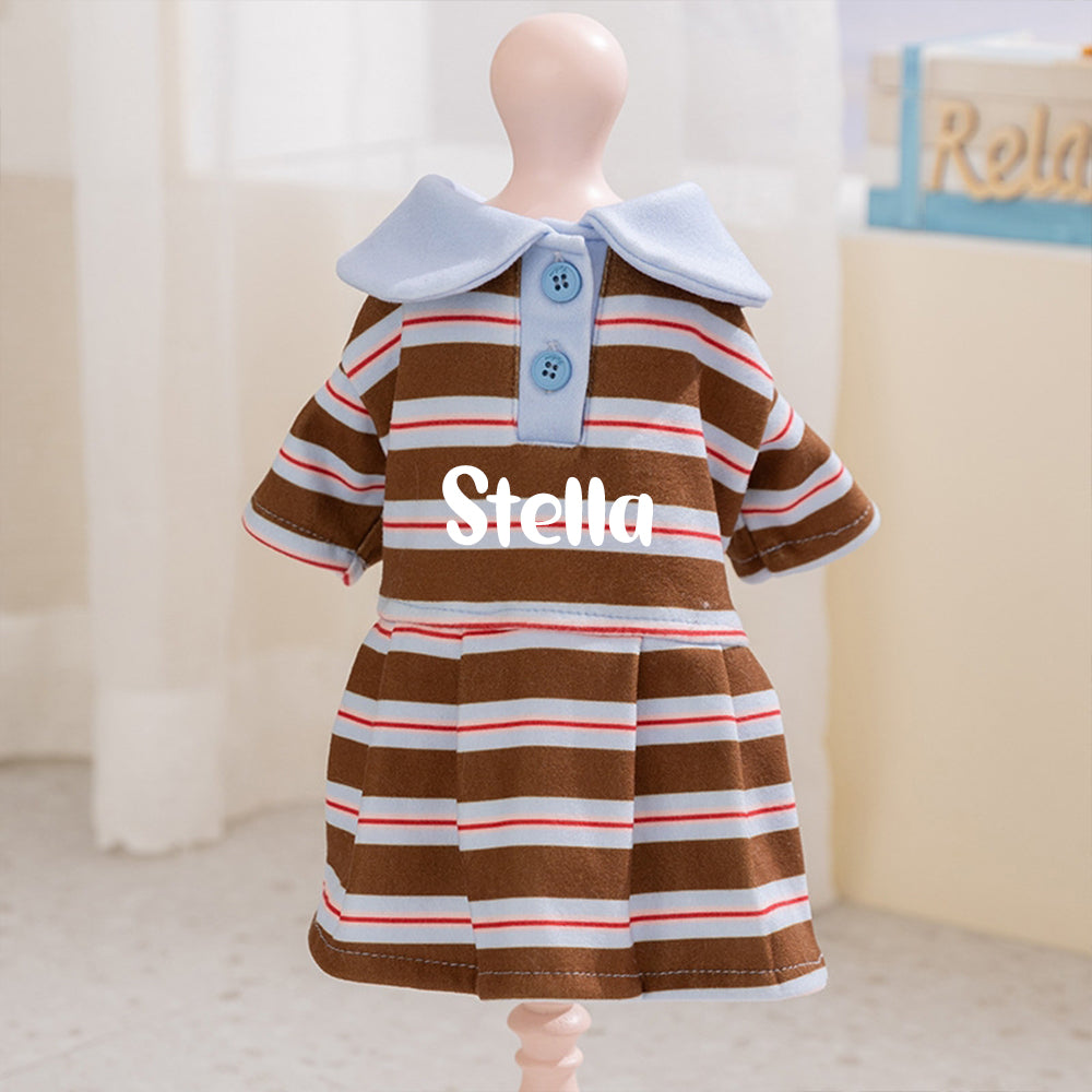 Personalisiertes Sommerkleid mit Streifen für Haustiere | inCloth48