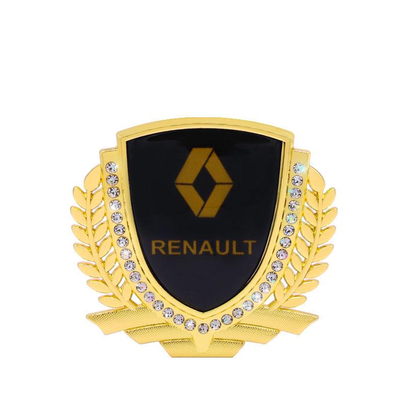 Vente Flash 🎉50% de Réduction🎉Autocollant de Voiture Créatif en Métal avec Diamant et Épi de Blé 3D