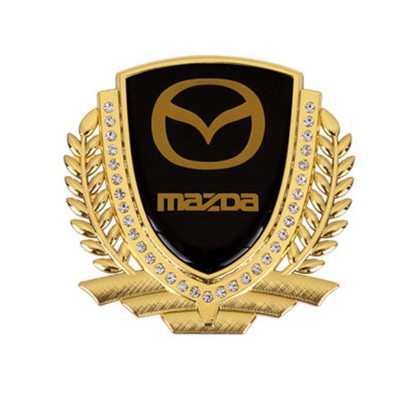 Vente Flash 🎉50% de Réduction🎉Autocollant de Voiture Créatif en Métal avec Diamant et Épi de Blé 3D
