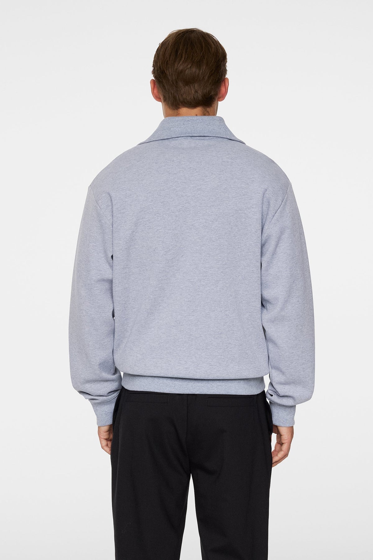 Callan quarter zip / Medium Grey Melange