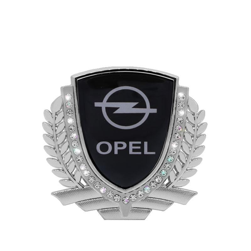 Vente Flash 🎉50% de Réduction🎉Autocollant de Voiture Créatif en Métal avec Diamant et Épi de Blé 3D