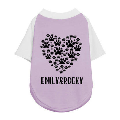 Personalisiertes Color-Block Haustier-T-Shirt zum Muttertag | inCloth42