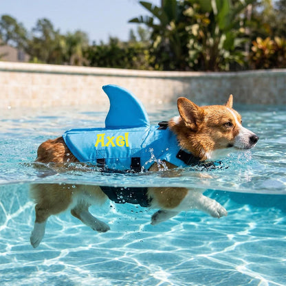 Gilet de sauvetage personnalisé pour animaux de compagnie « Requin » | inCloth56