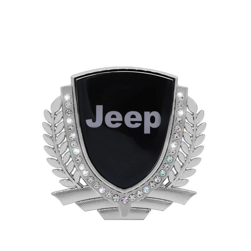 Vente Flash 🎉50% de Réduction🎉Autocollant de Voiture Créatif en Métal avec Diamant et Épi de Blé 3D