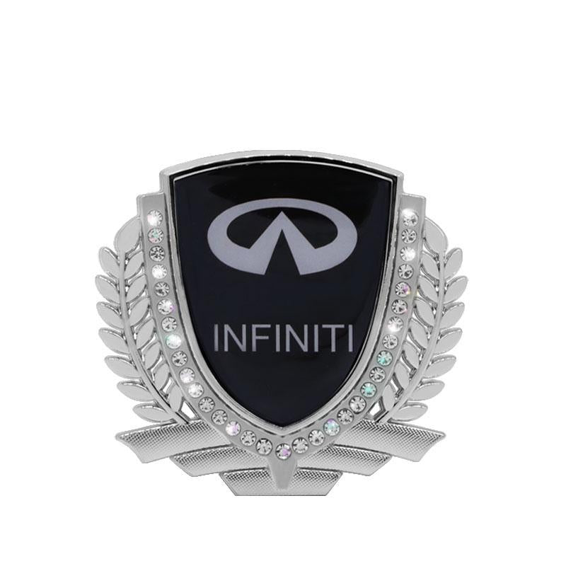 Vente Flash 🎉50% de Réduction🎉Autocollant de Voiture Créatif en Métal avec Diamant et Épi de Blé 3D