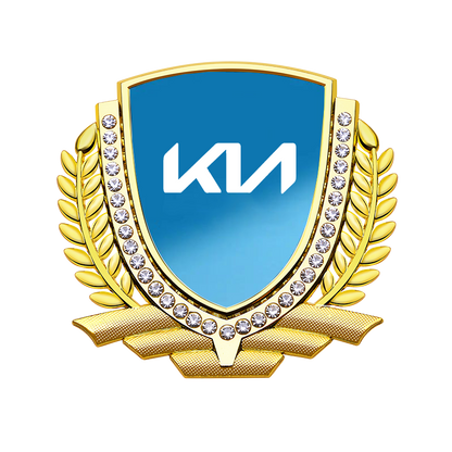 Vente Flash 🎉50% de Réduction🎉Autocollant de Voiture Créatif en Métal avec Diamant et Épi de Blé 3D