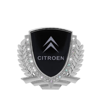 Vente Flash 🎉50% de Réduction🎉Autocollant de Voiture Créatif en Métal avec Diamant et Épi de Blé 3D