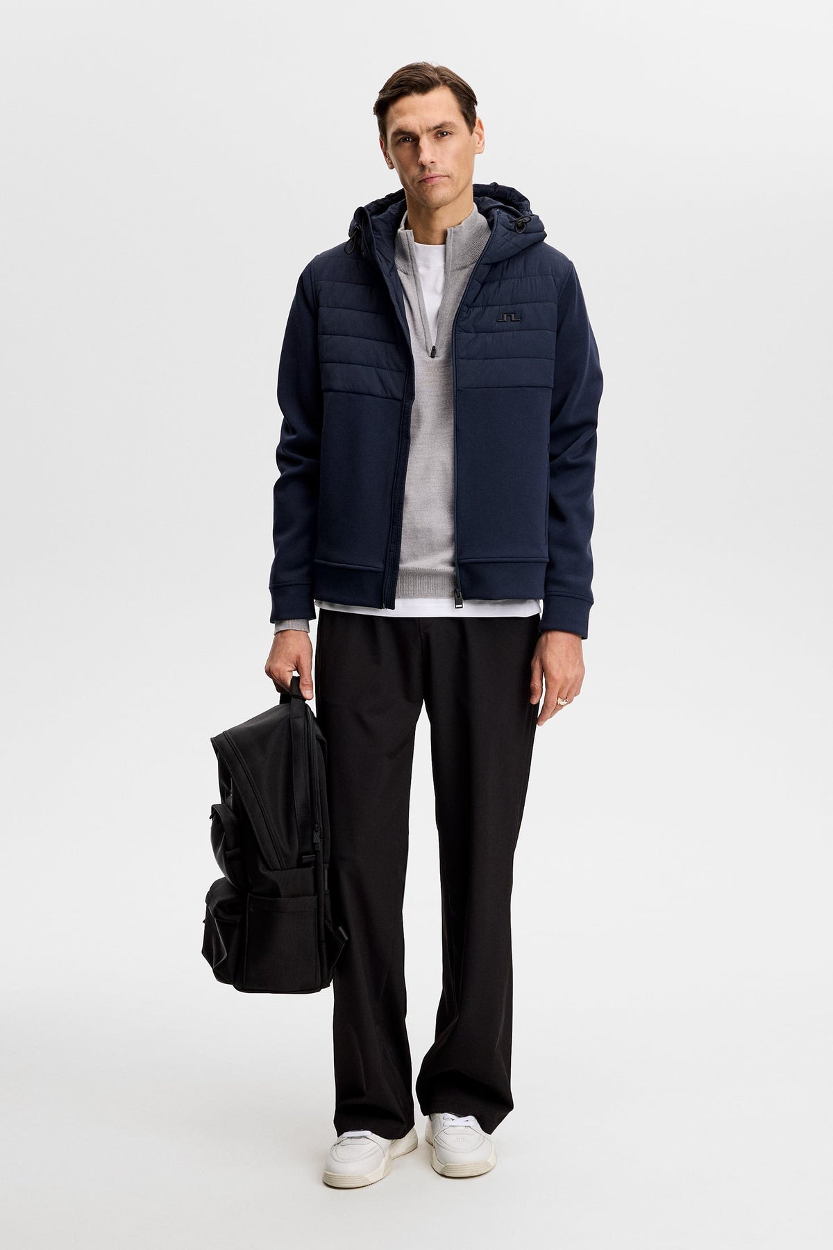 Gage Hybrid Hood Jacket / Navy