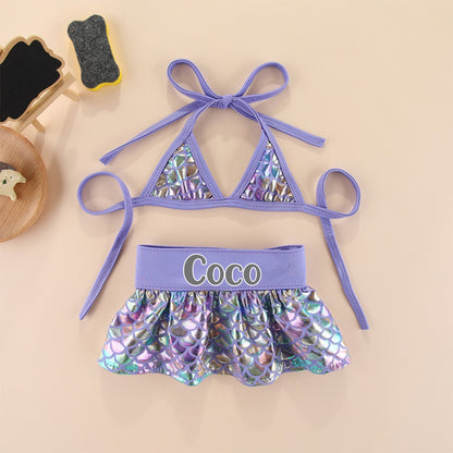 Ensemble maillot de bain bikini personnalisé pour animaux de compagnie | inCloth43