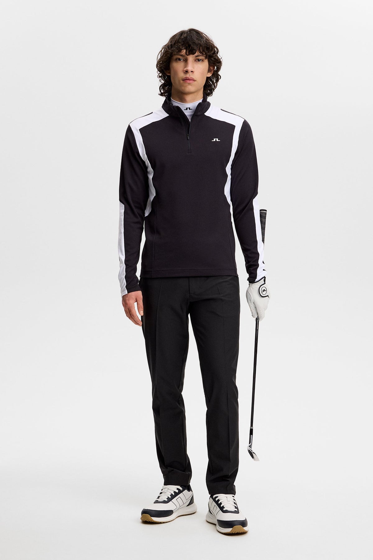 Lukas Quarter Zip Mid Layer / Black