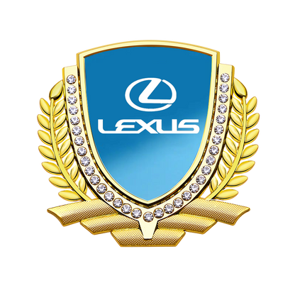 Vente Flash 🎉50% de Réduction🎉Autocollant de Voiture Créatif en Métal avec Diamant et Épi de Blé 3D
