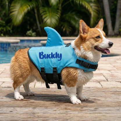 Gilet de sauvetage personnalisé pour animaux de compagnie « Requin » | inCloth56