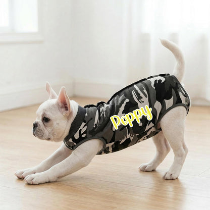 Personalized Name Anti Lick Pet Onesie | inCloth72