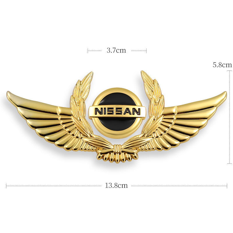 Autocollants de carrosserie 3D dorés pour voiture pour masquer les rayures, autocollants décoratifs, ailes, étiquette latérale, autocollants de logo de voiture