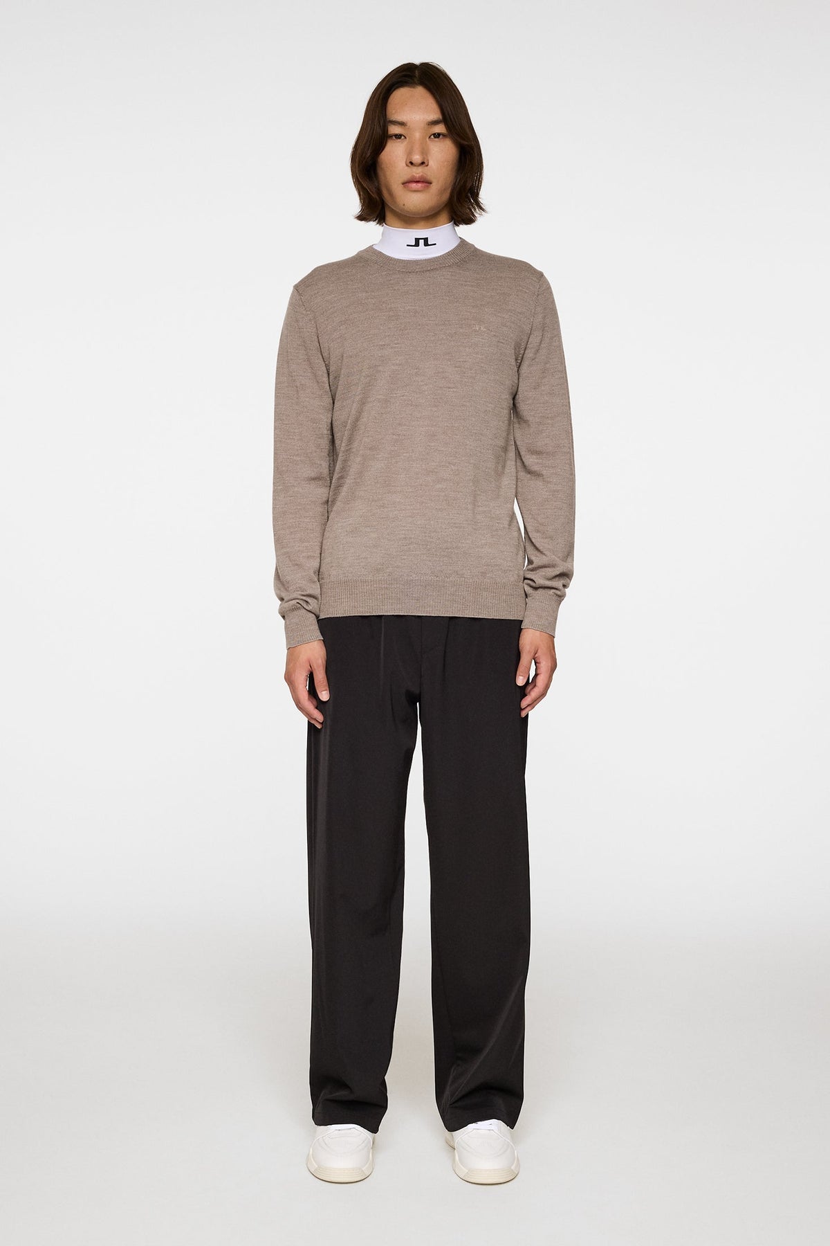 Keane Merino Crew Neck / Brindle Melange