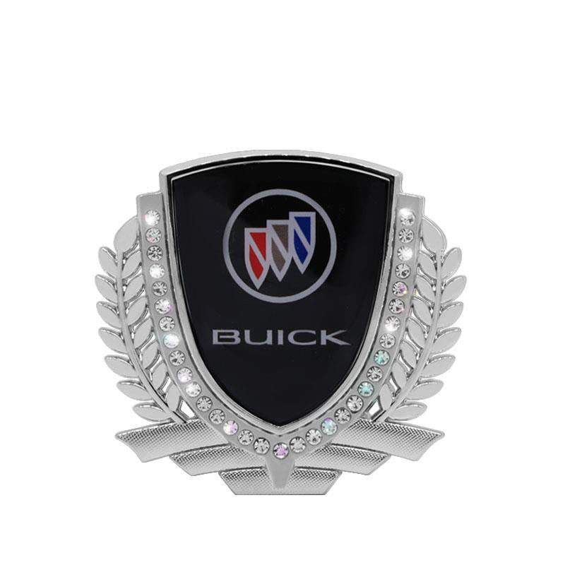 Vente Flash 🎉50% de Réduction🎉Autocollant de Voiture Créatif en Métal avec Diamant et Épi de Blé 3D