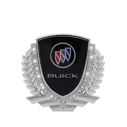 Vente Flash 🎉50% de Réduction🎉Autocollant de Voiture Créatif en Métal avec Diamant et Épi de Blé 3D