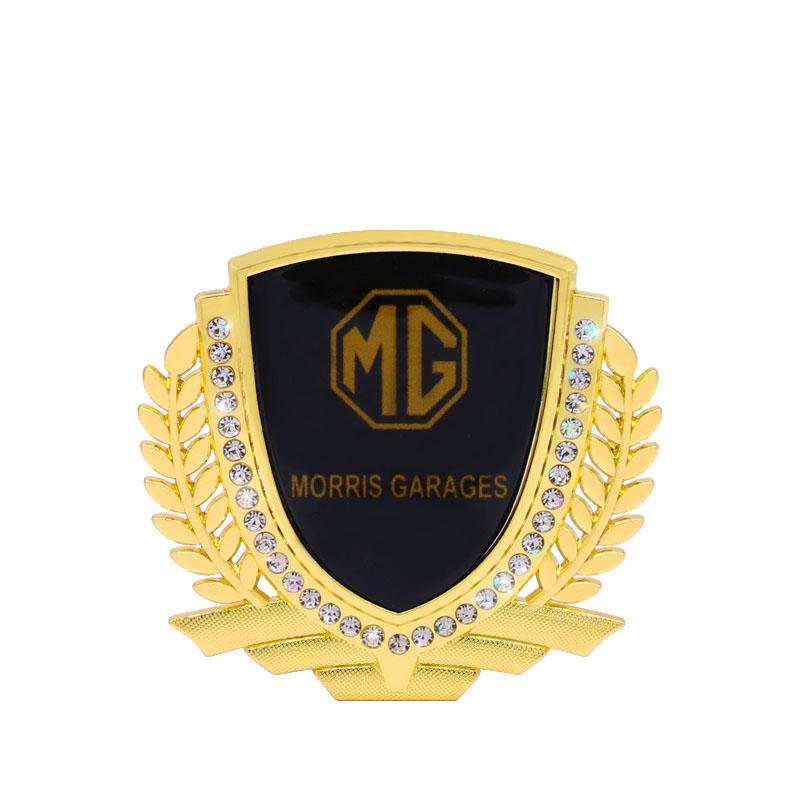 Vente Flash 🎉50% de Réduction🎉Autocollant de Voiture Créatif en Métal avec Diamant et Épi de Blé 3D