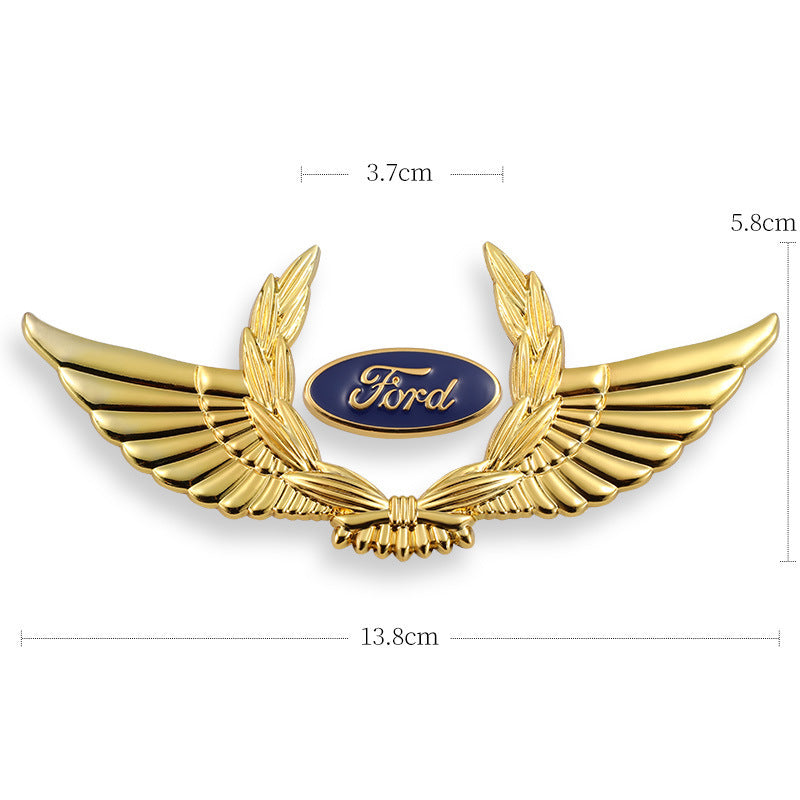 Autocollants de carrosserie 3D dorés pour voiture pour masquer les rayures, autocollants décoratifs, ailes, étiquette latérale, autocollants de logo de voiture
