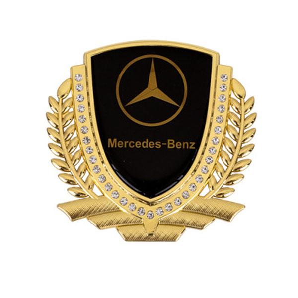 Vente Flash 🎉50% de Réduction🎉Autocollant de Voiture Créatif en Métal avec Diamant et Épi de Blé 3D