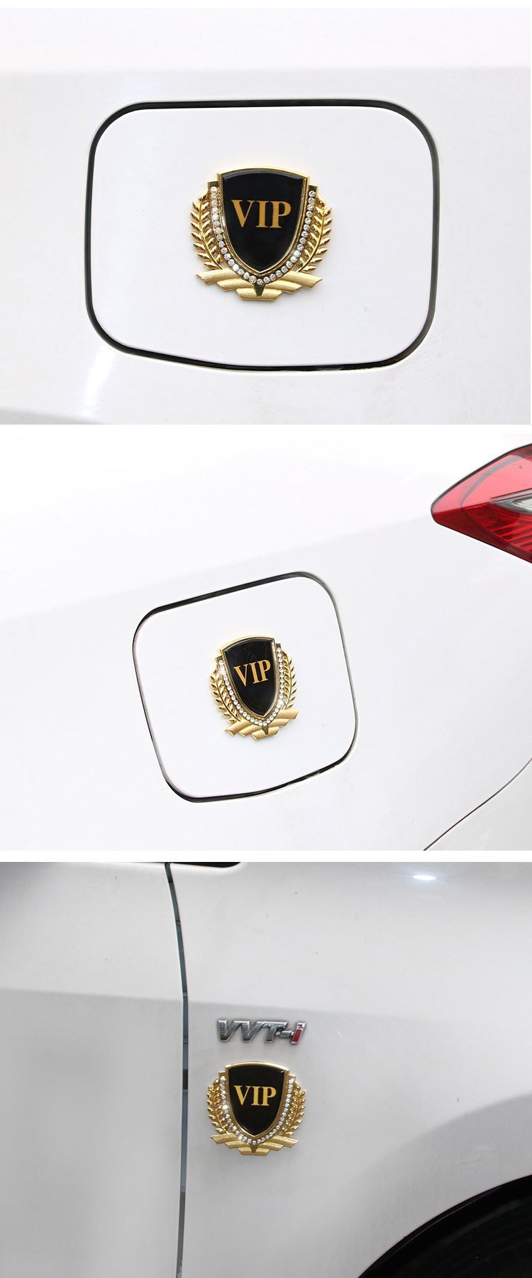 Vente Flash 🎉50% de Réduction🎉Autocollant de Voiture Créatif en Métal avec Diamant et Épi de Blé 3D