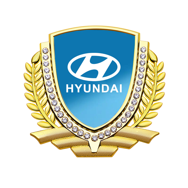 Vente Flash 🎉50% de Réduction🎉Autocollant de Voiture Créatif en Métal avec Diamant et Épi de Blé 3D